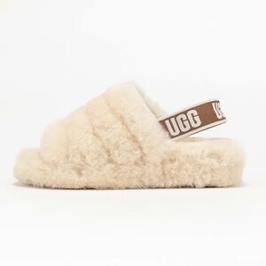 Ugg Fluff Yeah Slides Size 5 in Cream Slipper Lounge Streetwear